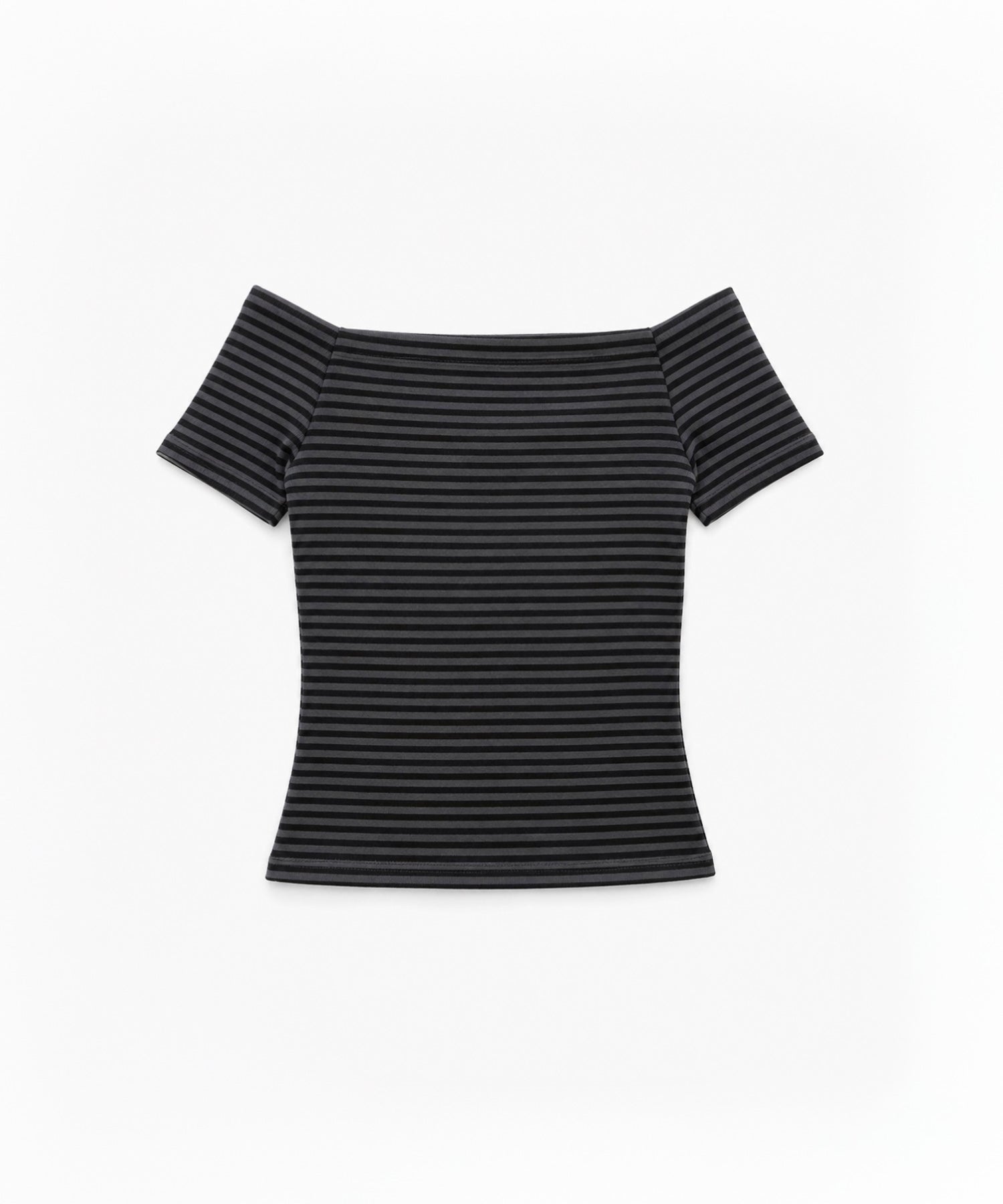 ボーダーオフショルTシャツ
