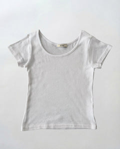 コットンラウンドネックTシャツ