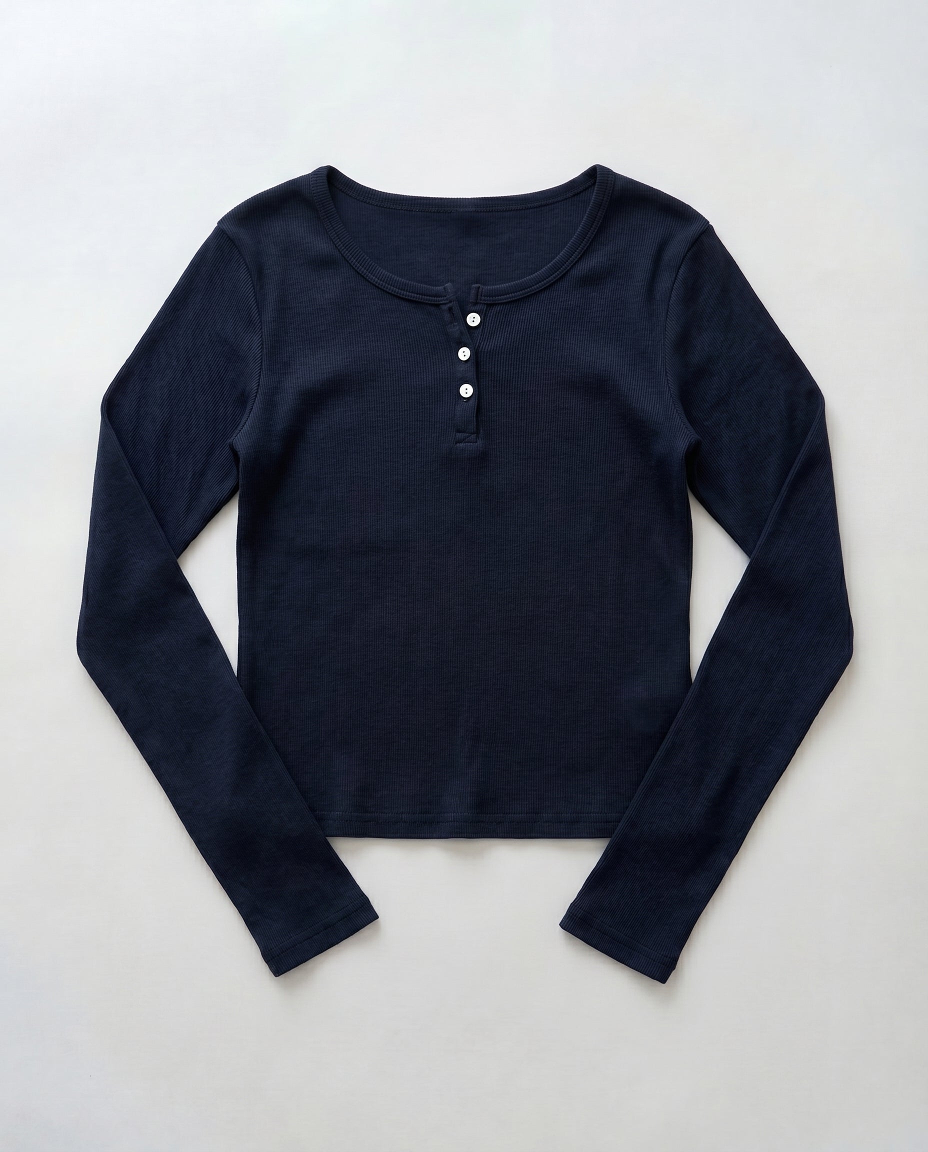 コットンヘンリーロングTシャツ