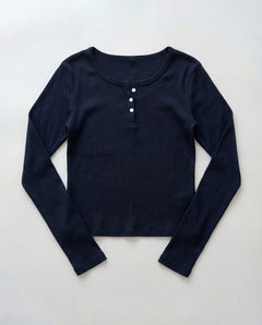 コットンヘンリーロングTシャツ