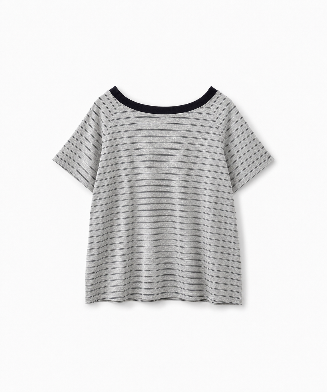 リンガーボーダーオフショルTシャツ