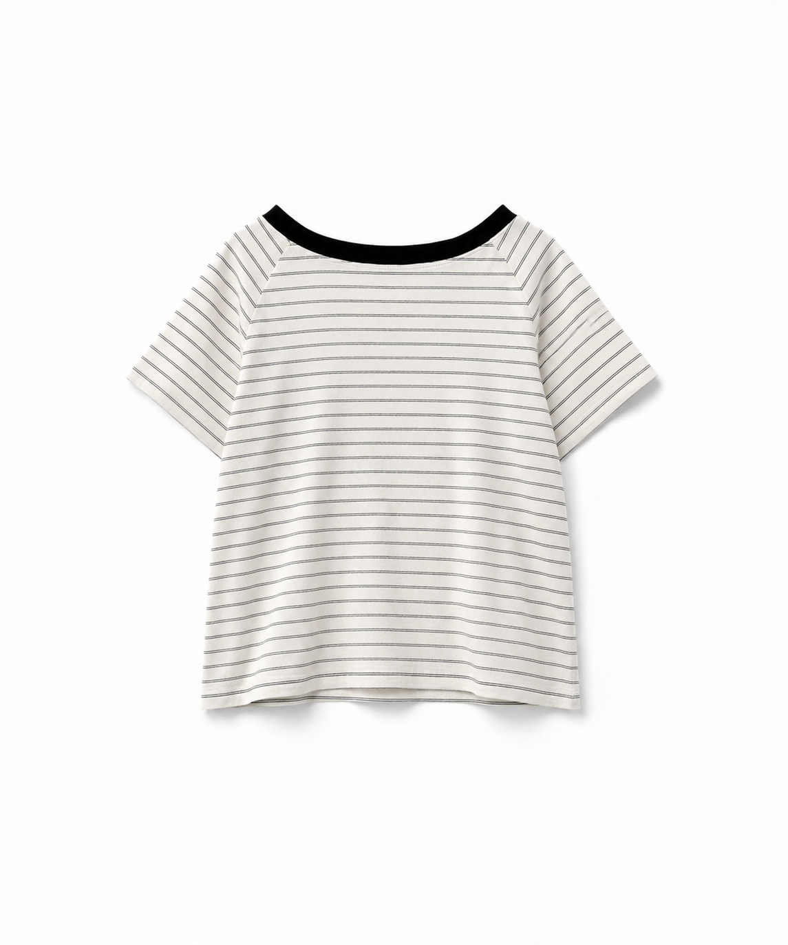 リンガーボーダーオフショルTシャツ