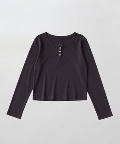 コットンヘンリーロングTシャツ