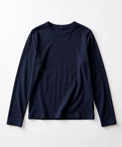 コットンストレッチロングTシャツ