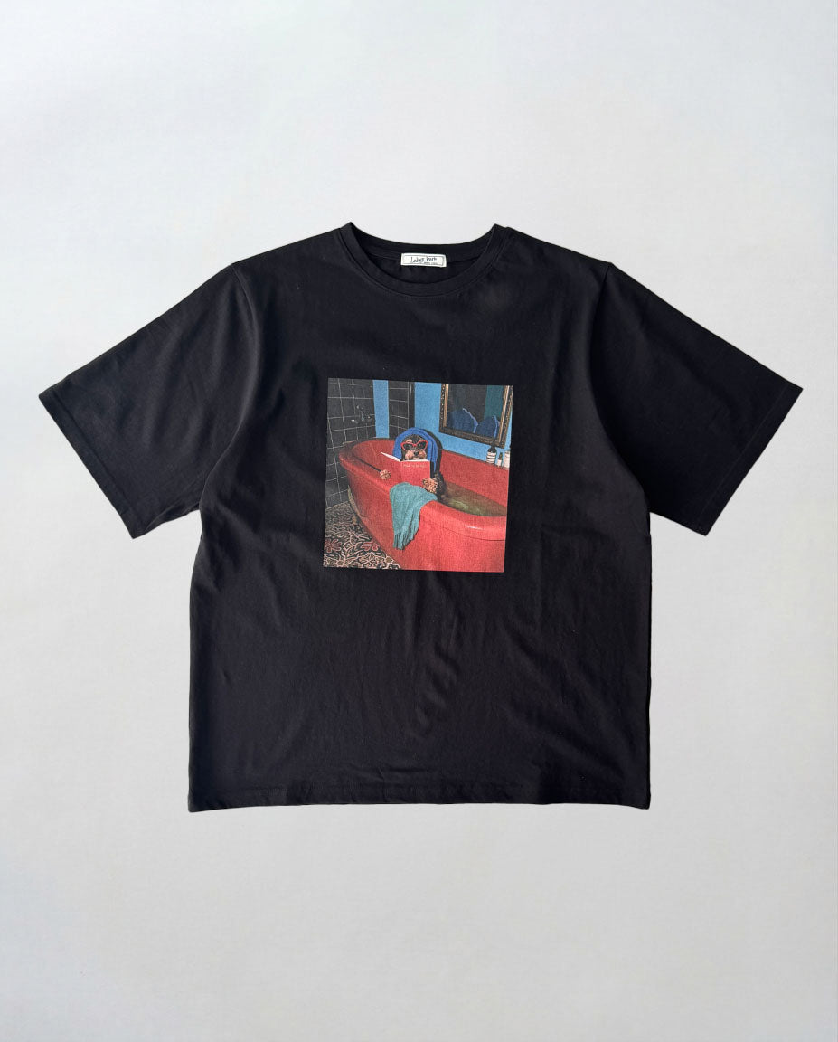 "bath time dog"Tシャツ