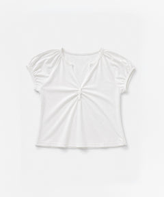 胸シャーリングTシャツ