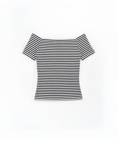 ボーダーオフショルTシャツ